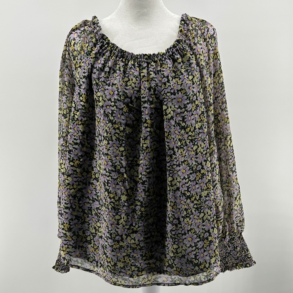 Sanctuary Floral Off Shoulder Blouse 1X Boho Spring Peasant Cottagecore Festival